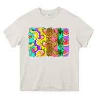 Cream summer brushstroke Heavy Core Tee - Jasminsmagicworld