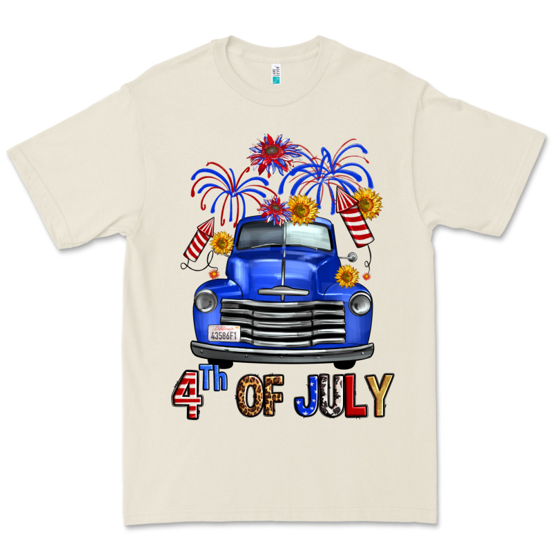 Western Fourth Of July Truck Premium Tee by FaDigitalArtStudio | Teevron