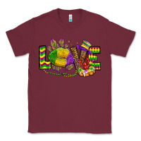 Burgundy love lips mardi gras Classic Tee - OliviaCreatesArt