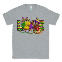 Heather Grey love lips mardi gras Classic Tee - OliviaCreatesArt