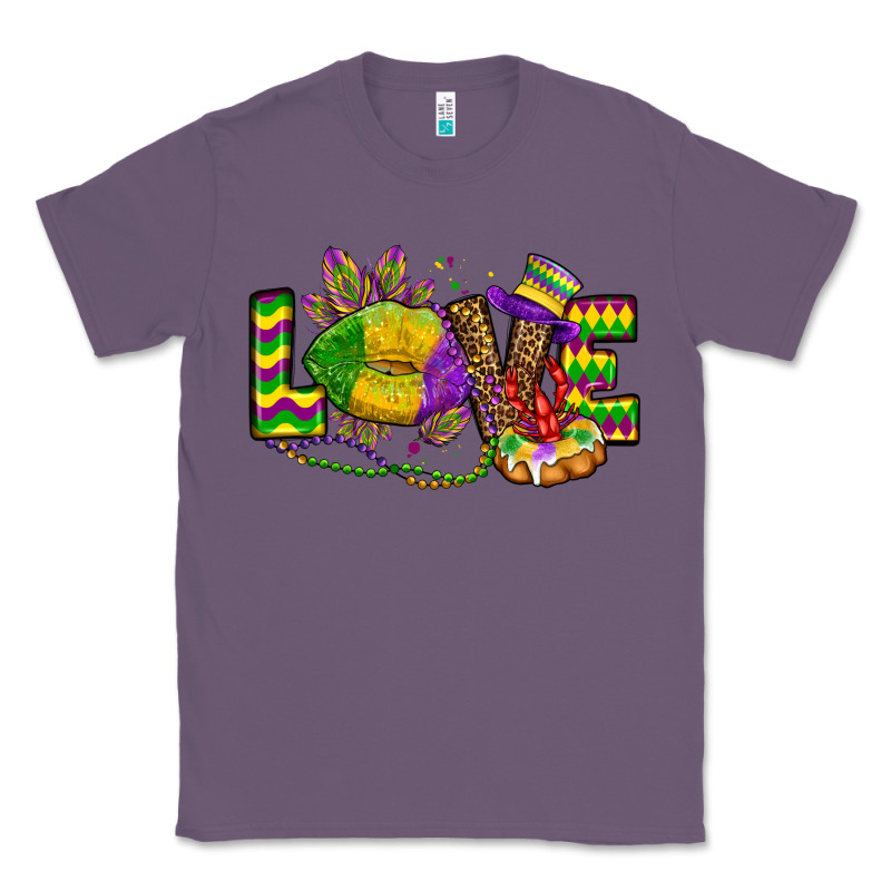 Love Lips Mardi Gras Classic Tee by OliviaCreatesArt | Teevron
