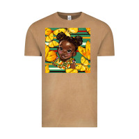 Juneteenth Afro Girl Seamless Pattern Vintage Tee | Teevron
