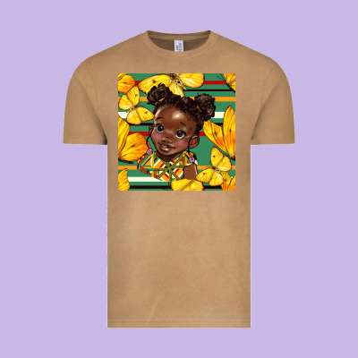 Juneteenth Afro Girl Seamless Pattern Vintage Tee Designed By Bundleandbundleshop