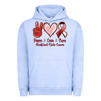 Pigment Grape Ice Peace Love Cure Heart And Neck Cancer Urban Hoodie - Jasminsmagicworld