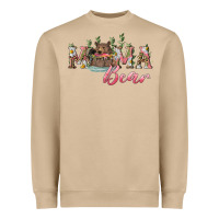 Mushroom Mama bear with daisy Heavyweight Sweatshirt - RanaPortraitStore