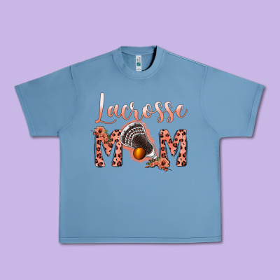 Pink Lacrose Mom Urban Heavy Tee Designed By Jasminsmagicworld