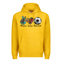 Lemon peace love soccer Premium Hoodie - Artiststas