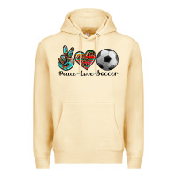 Pina Colada peace love soccer Premium Hoodie - Artiststas