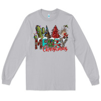 Moon Dust Merry Christmas Long Sleeve Tee - CowhideDigitalArt