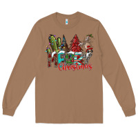 Toasted Coconut Merry Christmas Long Sleeve Tee - CowhideDigitalArt