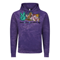 Cloud Purple Peace Love Landrace Pig Vintage Hoodie - LillyAllenDesigns
