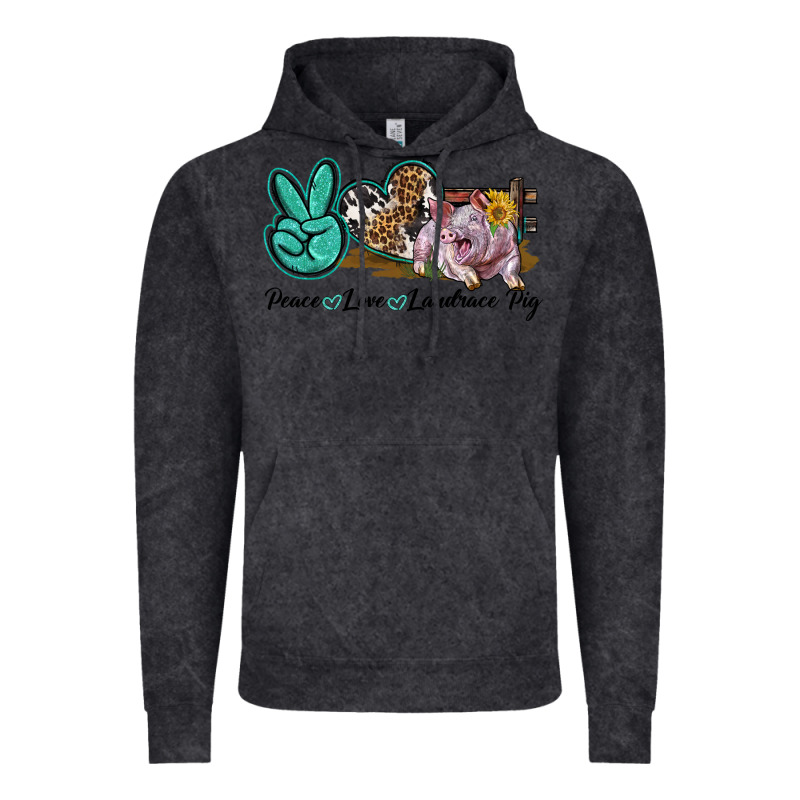 Peace Love Landrace Pig Vintage Hoodie by LillyAllenDesigns | Teevron