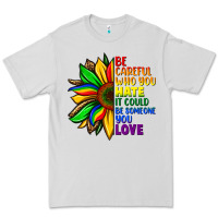 Dove Grey Be careful who you hate it could be someone you Premium Tee - FaDigitalArtStudio