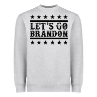 Heather Grey let's go brandon black Heavyweight Sweatshirt - Jasminsmagicworld