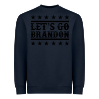 Navy let's go brandon black Heavyweight Sweatshirt - Jasminsmagicworld