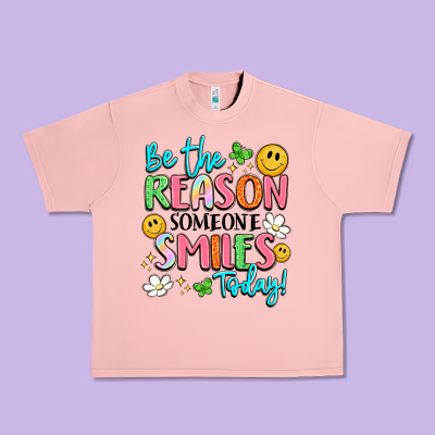 Be The Reason Someone Smiles Today Urban Heavy Tee Designed By Lillyallendesigns