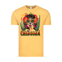 Vintage Mustard chingona sugar skull Vintage Tee - BundleAndBundleShop