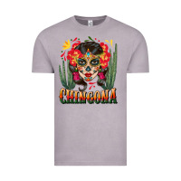 Chingona Sugar Skull Vintage Tee | Teevron