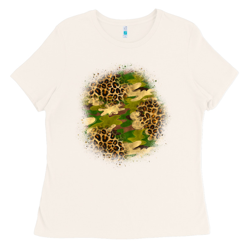Camouflage And Leopard Patch Ladies Tee by BundleAndBundleShop | Teevron