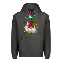 Charcoal Heather christmas rooster Premium Hoodie - RanaPortraitStore