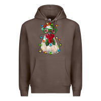 Coffee christmas rooster Premium Hoodie - RanaPortraitStore