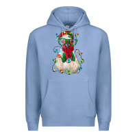 Colony Blue christmas rooster Premium Hoodie - RanaPortraitStore