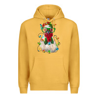 Mustard christmas rooster Premium Hoodie - RanaPortraitStore