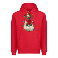 Red christmas rooster Premium Hoodie - RanaPortraitStore