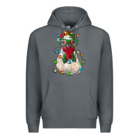 Rock christmas rooster Premium Hoodie - RanaPortraitStore