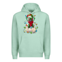 Seafoam christmas rooster Premium Hoodie - RanaPortraitStore