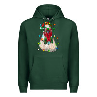 Sports Green christmas rooster Premium Hoodie - RanaPortraitStore