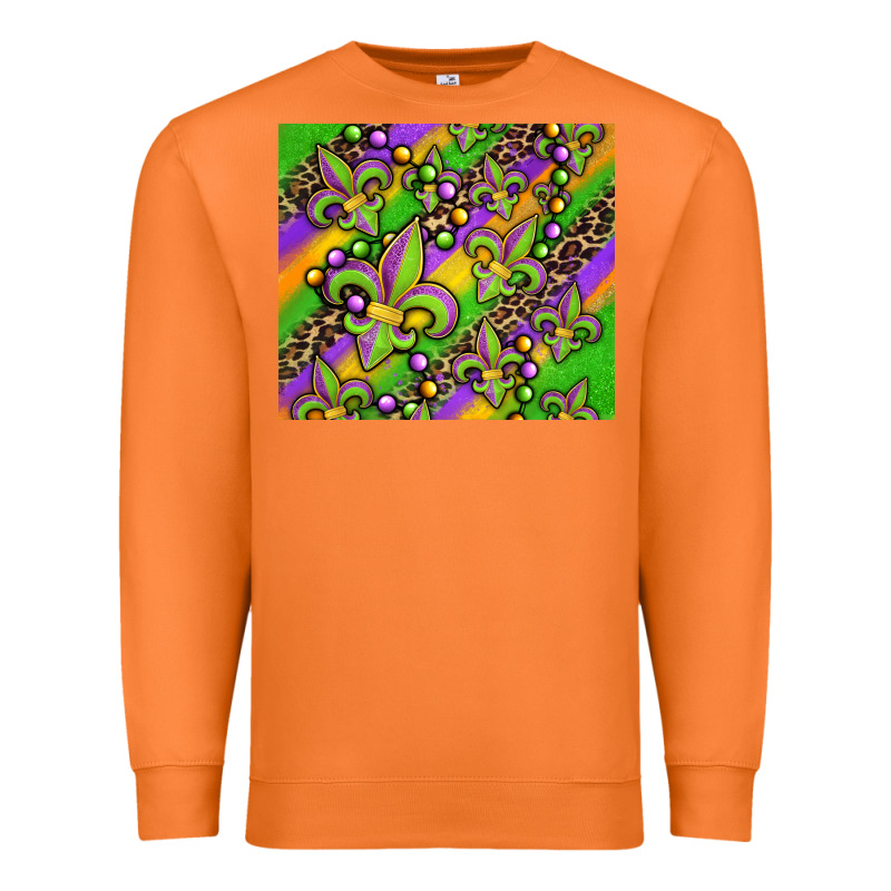 Mardi Gras Carnival Fleur De Lis Premium Sweatshirt by Jasminsmagicworld | Teevron