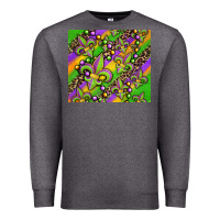 Charcoal Heather mardi gras carnival fleur de lis Premium Sweatshirt - Jasminsmagicworld
