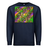 Navy mardi gras carnival fleur de lis Premium Sweatshirt - Jasminsmagicworld