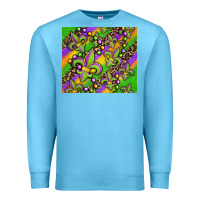Ocean Blue mardi gras carnival fleur de lis Premium Sweatshirt - Jasminsmagicworld