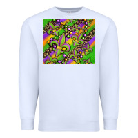 White mardi gras carnival fleur de lis Premium Sweatshirt - Jasminsmagicworld