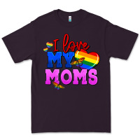 Plum I love my moms Premium Tee - FaDigitalArtStudio