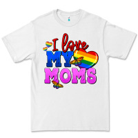 White I love my moms Premium Tee - FaDigitalArtStudio