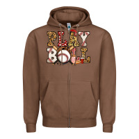 Chestnut baseball play ball Zipper Hoodie - Jasminsmagicworld