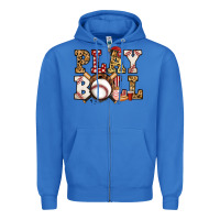 True Royal baseball play ball Zipper Hoodie - Jasminsmagicworld