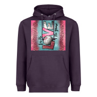 Plum for the love of the game volleyball Heavyweight Hoodie - Jasminsmagicworld