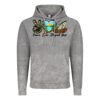 Cloud Rock Camouflage Peace Love Striped Bass Vintage Hoodie - LillyAllenDesigns