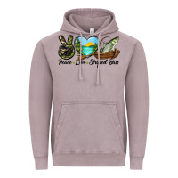 Vintage Zinc Camouflage Peace Love Striped Bass Vintage Hoodie - LillyAllenDesigns