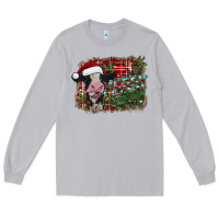 Moon Dust merry christmas cow Long Sleeve Tee - CowhideDigitalArt