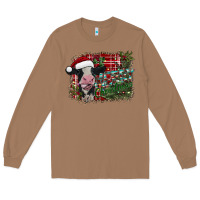Toasted Coconut merry christmas cow Long Sleeve Tee - CowhideDigitalArt