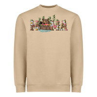 Mushroom Mama with bear and daisy Heavyweight Sweatshirt - RanaPortraitStore