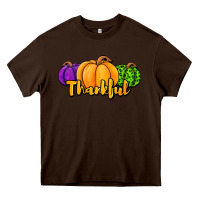 Chocolate Brown halloween pumpkins thankful Heavy Core Tee - Jasminsmagicworld
