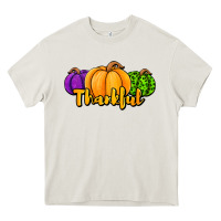 Cream halloween pumpkins thankful Heavy Core Tee - Jasminsmagicworld
