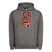 Pigment Tornado Floral Leopard Peace Sign Urban Hoodie - Jasminsmagicworld