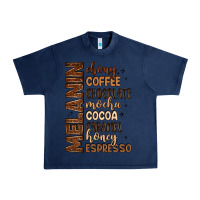 Navy melanin shades of brown Urban Heavy Tee - LillyAllenDesigns